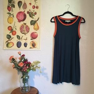 Colorful stretchy skater dress